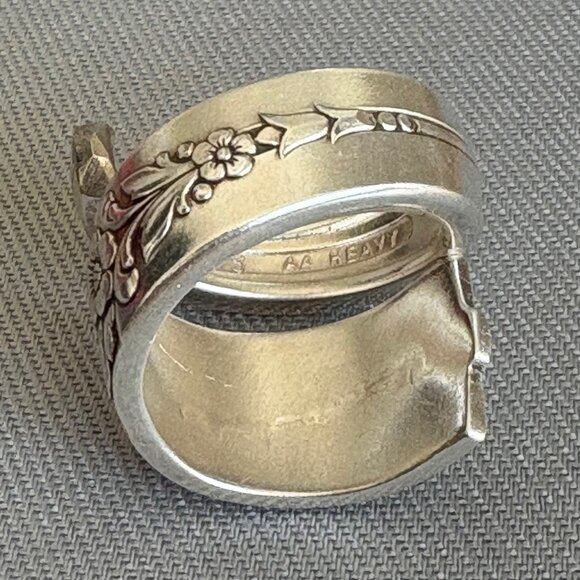 Silver Plated Spoon Silverware Ring Size 5.75 - Picture 5 of 12